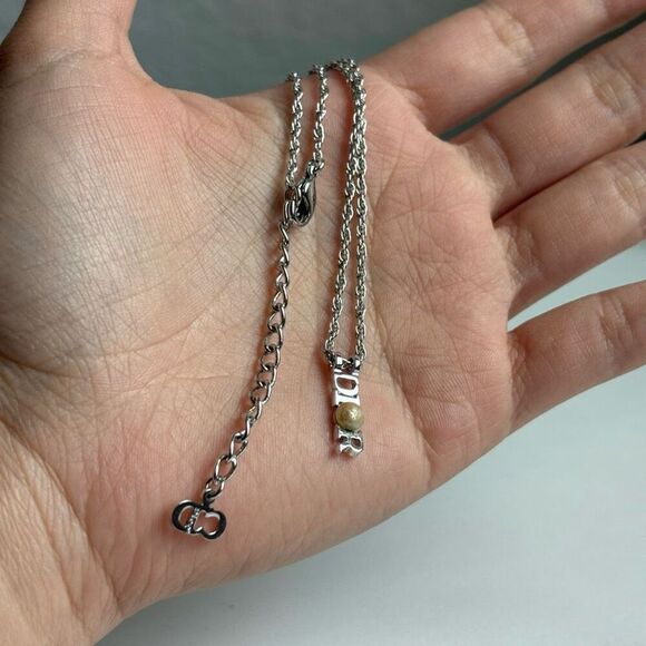 Christian Dior Silver Tone Metal Necklace (os) - Picture 6 of 9